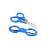 Folding Small Scissors; For Fishing Line; Fishing Figure 8 Shaped Scissors - Black (plastic Handle)+Blue (plastic Handle)