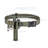 1pc Fishing Waist Belt With Adjustable Wading Belt Buckle; Rod Holder For Men Fishmen Outdoor - Army Green