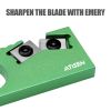 1pc Aluminum Alloy Portable Knife Sharpener For Outdoor Taser - Green