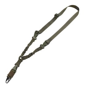 Single Point Tactical Rope; Multifunctional Nylon Rope For Outdoor - Green