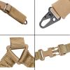 Single Point Tactical Rope; Multifunctional Nylon Rope For Outdoor - Tan