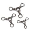 20pcs/bag Fishing 3 Way Swivel Fishing Tackle For Catfish Rig Trolling Line Stainless Steel Black Nickel Tri Swivels Saltwater Freshwater - 2#-20pcs