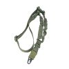 Tactical Single Point Harness Rope; Sling Nylon Adjustable Shoulder Strap; Suitable For Outdoor Rock Climbing; Hunting Sports - Khaki