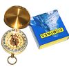 Outdoor Multifunctional Pure Copper Flip Cover Luminous Compass; Pocket Watch Type North Compass - Copper