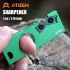 1pc Aluminum Alloy Portable Knife Sharpener For Outdoor Taser - Green