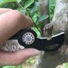 Pocket Mini Knife With Vintage Skull Design; Outdoor Camping Survival Tactical Knife; Necklace Keychain EDC Tool - Sliver