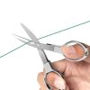 Folding Small Scissors; For Fishing Line; Fishing Figure 8 Shaped Scissors - Silver (alloy Handle)