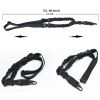 Tactical Single Point Harness Rope; Sling Nylon Adjustable Shoulder Strap; Suitable For Outdoor Rock Climbing; Hunting Sports - Black