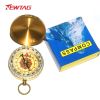 Outdoor Multifunctional Pure Copper Flip Cover Luminous Compass; Pocket Watch Type North Compass - Copper