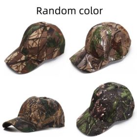 1pc Men's Adjustable Cap; Camo Baseball Hunting Fishing Twill Fitted Cap For Super Foot Bowl Sunday Party - Random Color