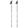 KORAMAN 1pair Carbon Fiber Collapsible Hiking Trekking Walking Pole Sticks; Lightweight Folding Quick-Lock System With Carrying Bags - Black