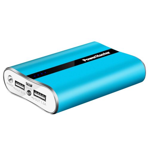 12000mAh Portable Charger with Dual USB Ports 3.1A Output Power Bank Ultra-Compact External Battery Pack - Blue 12000mAh Portable Charger with Dual USB Ports 3.1A Output Power Bank Ultra-Compact External Battery Pack - Blue