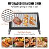 Folding Campfire Grilling Rack for Outdoor Open Flame Cooking - As pic show - 18"