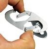 10 Pack S Shaped 8 Shaped Snap Keychain Hook Clip Outdoor Camping for Molle Backpack Hanger Buckle Quick Release Keychain - white