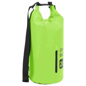 Dry Bag with Zipper Green 5.3 gal PVC - Green