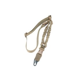 Tactical Single Point Harness Rope; Sling Nylon Adjustable Shoulder Strap; Suitable For Outdoor Rock Climbing; Hunting Sports - Khaki