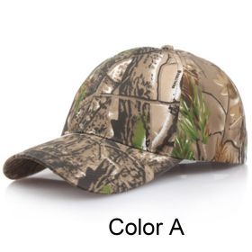 1pc Men's Adjustable Cap; Camo Baseball Hunting Fishing Twill Fitted Cap For Super Foot Bowl Sunday Party - Color A