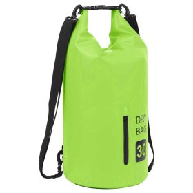 Dry Bag with Zipper Green 7.9 gal PVC - Green