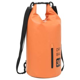 Dry Bag with Zipper Orange 7.9 gal PVC - Orange