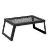 Folding Campfire Grilling Rack for Outdoor Open Flame Cooking - As pic show - 18"