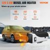 VEVOR 5KW Diesel Air Heater 10L Tank Diesel Heater 12V Diesel Parking Heater Muffler with LCD Thermostat and Remote Control for RV Bus Trailer Motor-h